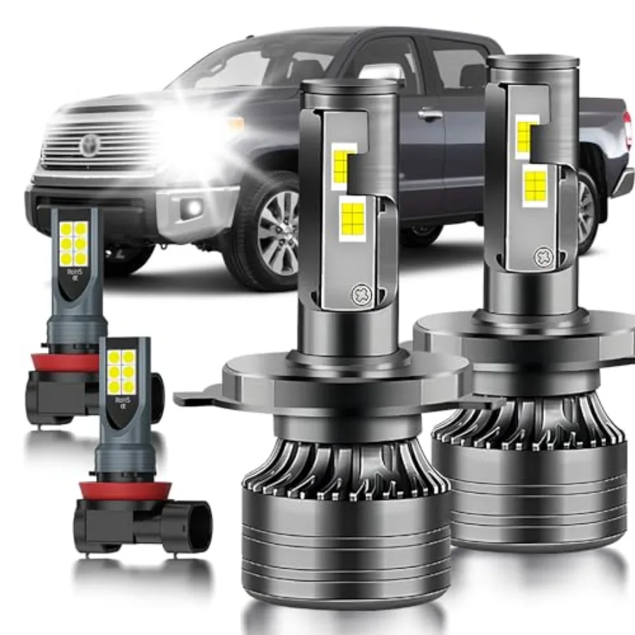 For 2014-2021 Toyota Tundra fog lights bulbs combo: 4pcs super bright white dual beam and fog lights bulbs package ABS plastic
For 2014-2021 Toyota Tundra fog lights bulbs combo: 4pcs super bright white dual beam and fog lights bulbs package ABS plastic