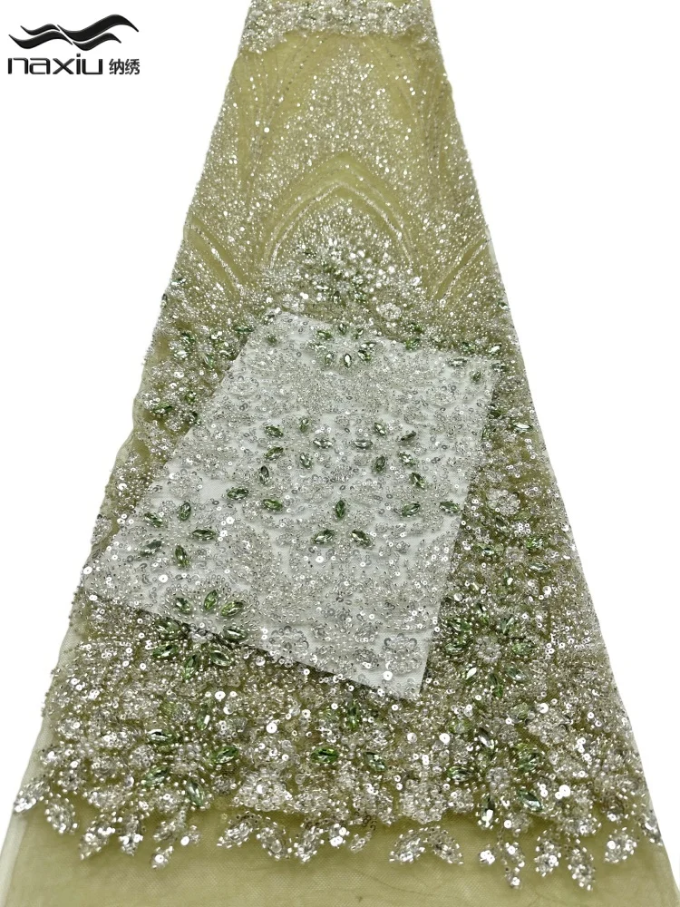 Madison Fashion Stones African Nigerian 2026 Beaded Emboridery Lace Luxury French Sequins Net Lace Fabric For Wedding Dress
Madison Fashion Stones African Nigerian 2026 Beaded Emboridery Lace Luxury French Sequins Net Lace Fabric For Wedding Dress