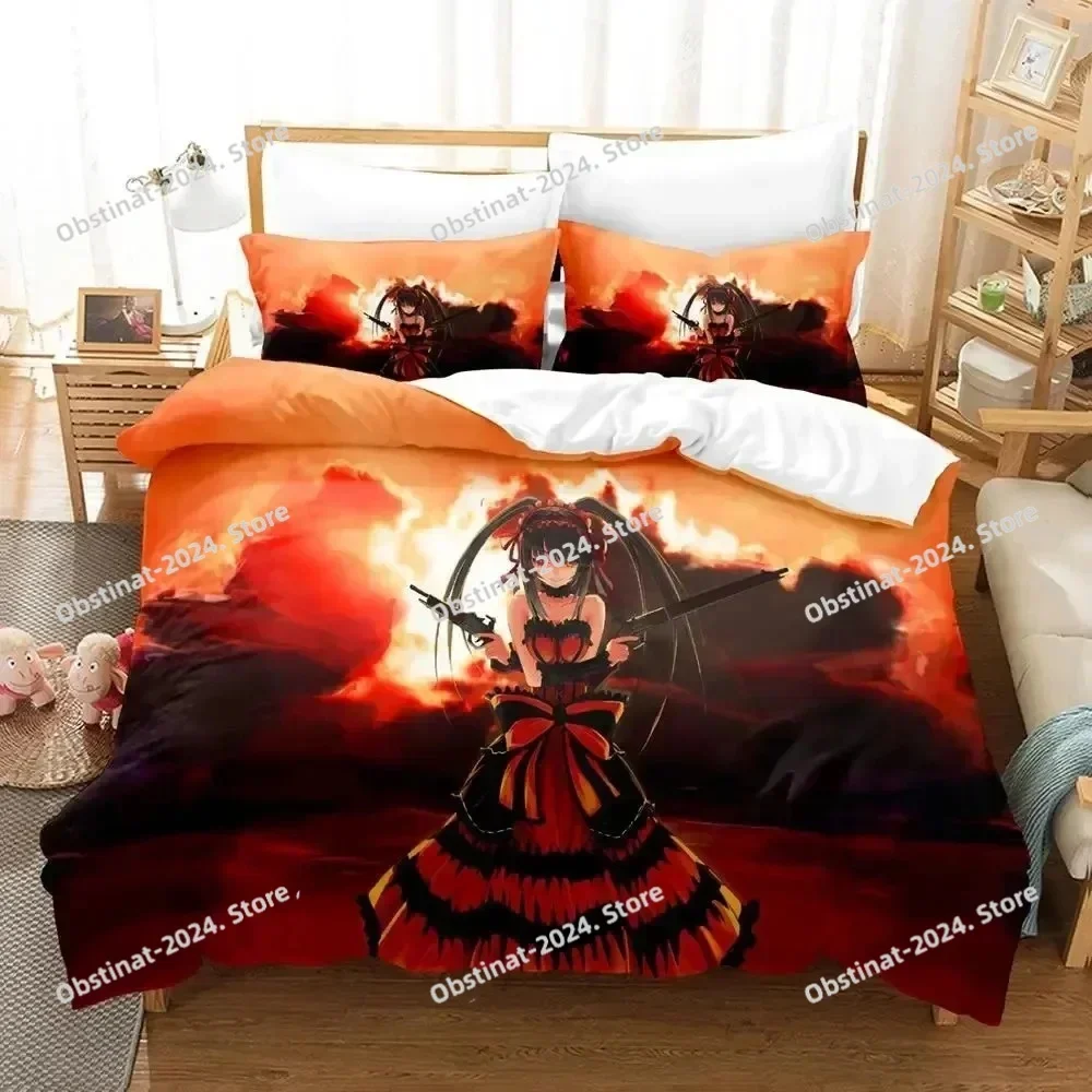 Date A Live Tokisaki Kurumi Bedding Set Printed single Comforter Quilt Bed Duvet Cover Pillow Case 3 Pieces Sets Kids Adult Size
Date A Live Tokisaki Kurumi Bedding Set Printed single Comforter Quilt Bed Duvet Cover Pillow Case 3 Pieces Sets Kids Adult Size