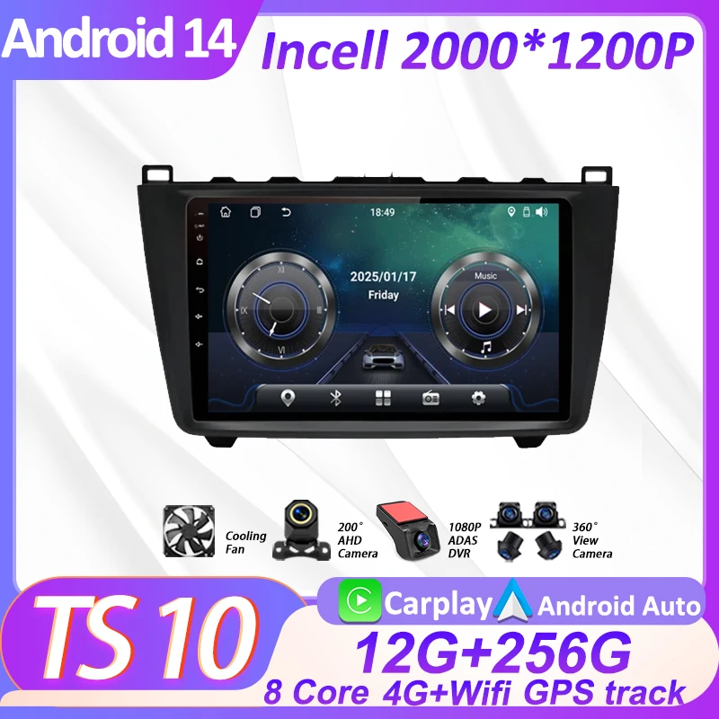 Car Radio Multimedia Video Player For Mazda 6 Ⅱ GH 2007-2012 Carplay Android Auto Mirror Link Touch Screen Automotive Multimedia
Car Radio Multimedia Video Player For Mazda 6 Ⅱ GH 2007-2012 Carplay Android Auto Mirror Link Touch Screen Automotive Multimedia