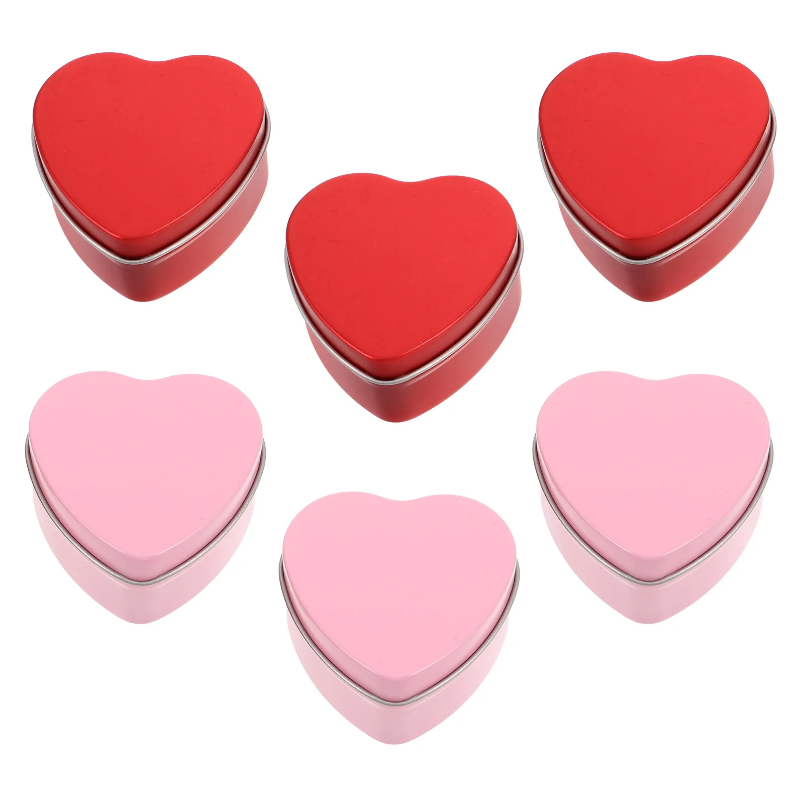 6pcs Heart Tin Boxes Iron Containers Lid Valentine Gifts Candy Storage Wedding Favors Heart Candy Box Metal Tins
6pcs Heart Tin Boxes Iron Containers Lid Valentine Gifts Candy Storage Wedding Favors Heart Candy Box Metal Tins