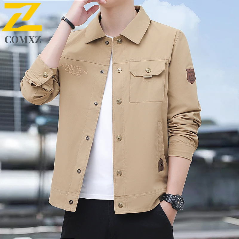 2025 New Jacket Men's Autumn Brand Classic Khaki Cotton Pocket Work Windproof Jackets Outdoor Hiking Camping Solid Color Coat
2025 New Jacket Men's Autumn Brand Classic Khaki Cotton Pocket Work Windproof Jackets Outdoor Hiking Camping Solid Color Coat