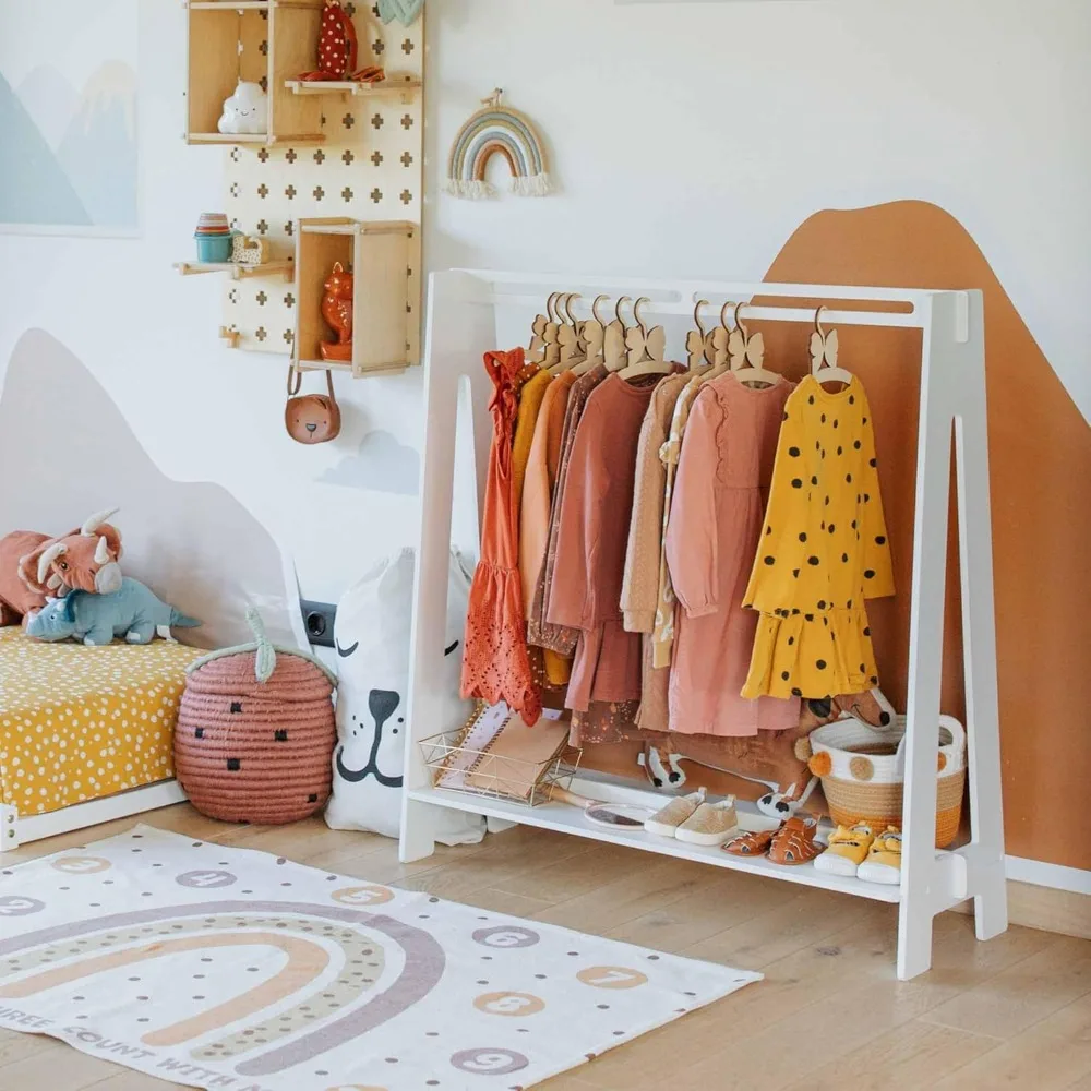 Children's Wardrobe, Toddler Clothing Rack for Kids, Toddler Clothes Hanger, Montessori Hanging Rack, Shop Display Rack,
Children's Wardrobe, Toddler Clothing Rack for Kids, Toddler Clothes Hanger, Montessori Hanging Rack, Shop Display Rack,