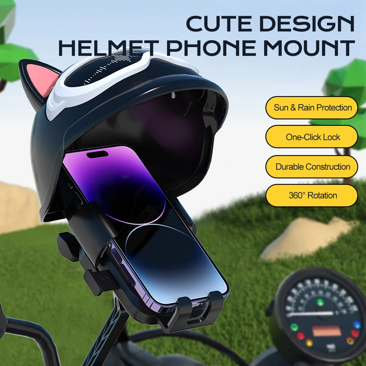 Регулируемый на 360 градусов черный и желтый держатель для телефона для велосипеда и мотоцикла, со встроенной шляпой для блокировки солнечного света или дождя, 
Регулируемый на 360 градусов черный и желтый держатель для телефона для велосипеда и мотоцикла, со встроенной шляпой для блокировки солнечного света или дождя,