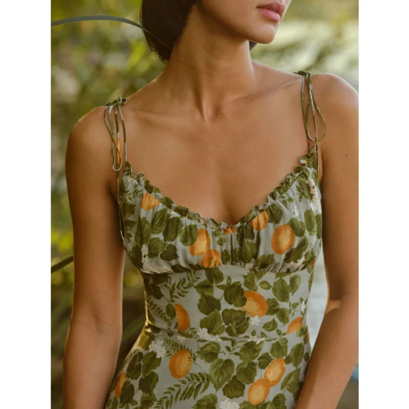 Spot Goods 278 RefRayon Printing Vacation style Temperament Dress2025Summer New French European and American Women's Fas
Spot Goods 278 RefRayon Printing Vacation style Temperament Dress2025Summer New French European and American Women's Fas