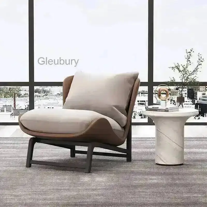 Room Sofa Single Living Furniture Nordic Chair Modern Simple Balcony Leisure Chair Italian Minimalist Living Room Recliner Chair
Room Sofa Single Living Furniture Nordic Chair Modern Simple Balcony Leisure Chair Italian Minimalist Living Room Recliner Chair