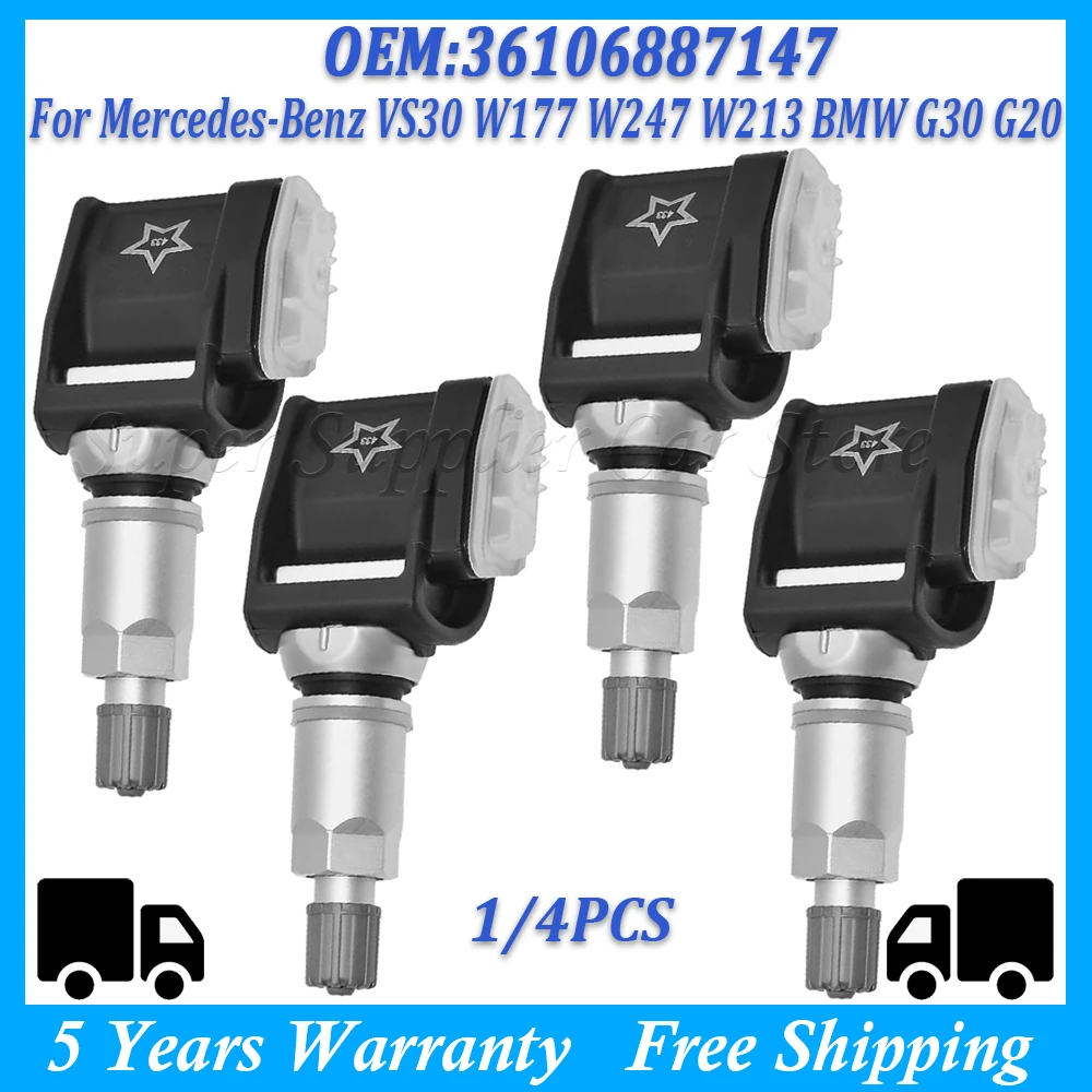 For Mercedes-Benz VS30 W177 W247 W213 BMW G30 G20 6887140-01 NEW Car TPMS Tire Pressure Sensor 433MHz A0009052102 36106887147
For Mercedes-Benz VS30 W177 W247 W213 BMW G30 G20 6887140-01 NEW Car TPMS Tire Pressure Sensor 433MHz A0009052102 36106887147