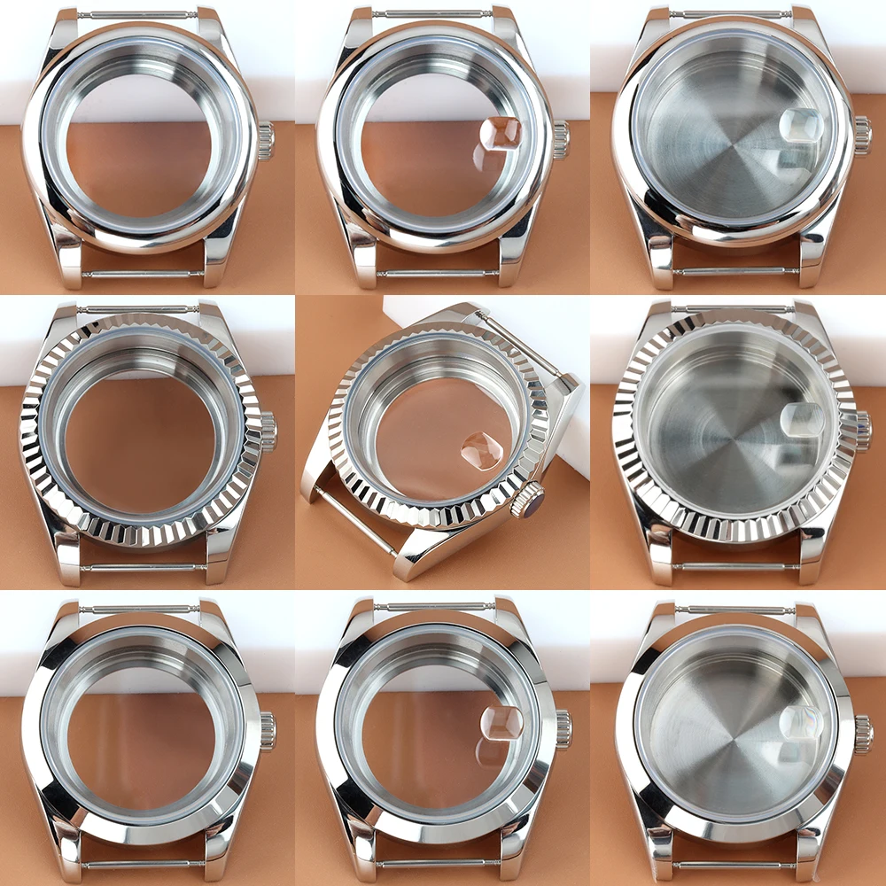 Silver 36mm 39mm Men's Watch Case Sapphire Glass Fit NH35 NH36 Automatic Movement Stainless Steel DATEJUST Case Watch Accessory
Silver 36mm 39mm Men's Watch Case Sapphire Glass Fit NH35 NH36 Automatic Movement Stainless Steel DATEJUST Case Watch Accessory