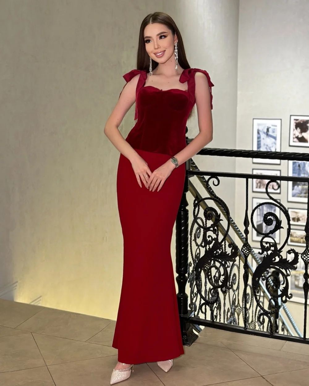 Customized High Quality Exquisite Jersey Ribbon Bow Ruched Mermaid Sweetheart Long Dresses Bespoke Occasion Dresses Modern Style
Customized High Quality Exquisite Jersey Ribbon Bow Ruched Mermaid Sweetheart Long Dresses Bespoke Occasion Dresses Modern Style