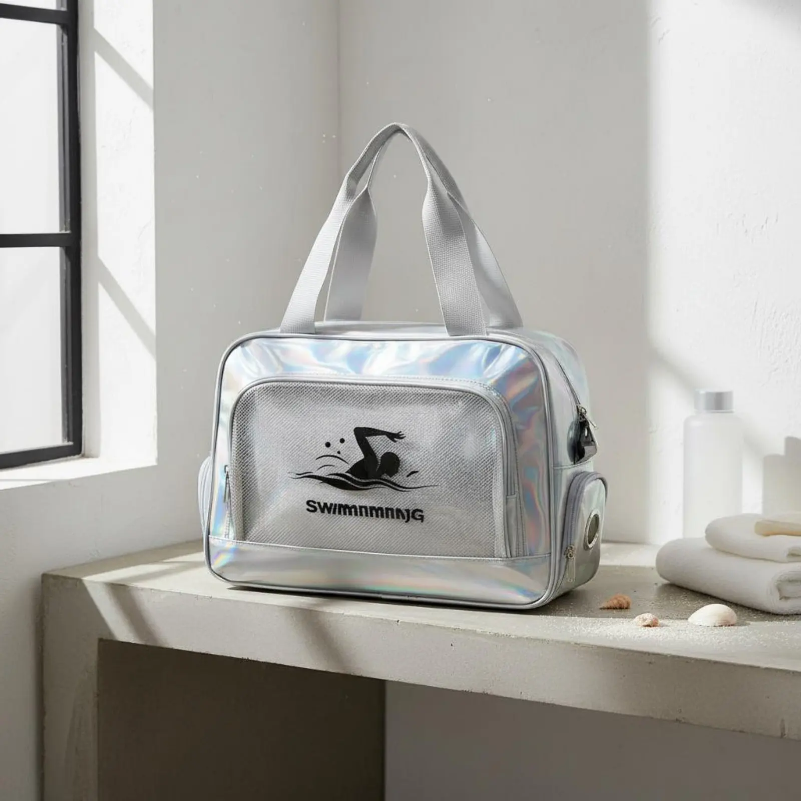 Dry Wet Separation Bag Shoe Compartment Crossbody Swim Bag Waterproof Beach Tote Iridescent Easy to Clean for Swimming, Shower
Dry Wet Separation Bag Shoe Compartment Crossbody Swim Bag Waterproof Beach Tote Iridescent Easy to Clean for Swimming, Shower