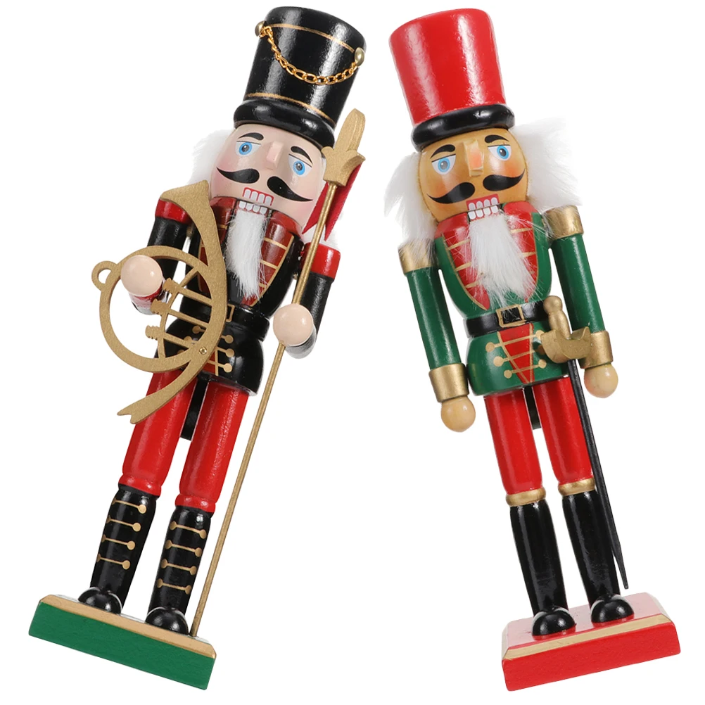 2 Pcs Christmas Nutcrackers Wooden Decor Black Green nament Craft Xmas Gifts Home Party Lightweight Realistic Festive
2 Pcs Christmas Nutcrackers Wooden Decor Black Green nament Craft Xmas Gifts Home Party Lightweight Realistic Festive