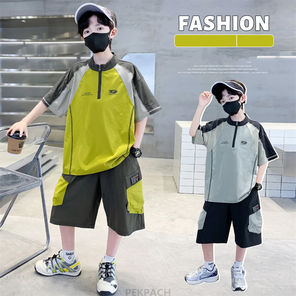 Children Cotton New Summer Suit Top And Bottom 2 Pieces Clothing Set Kids Boys Casual Tracksuit Age 7 8 9 10 11 12 13 14 15 16 Y
Children Cotton New Summer Suit Top And Bottom 2 Pieces Clothing Set Kids Boys Casual Tracksuit Age 7 8 9 10 11 12 13 14 15 16 Y