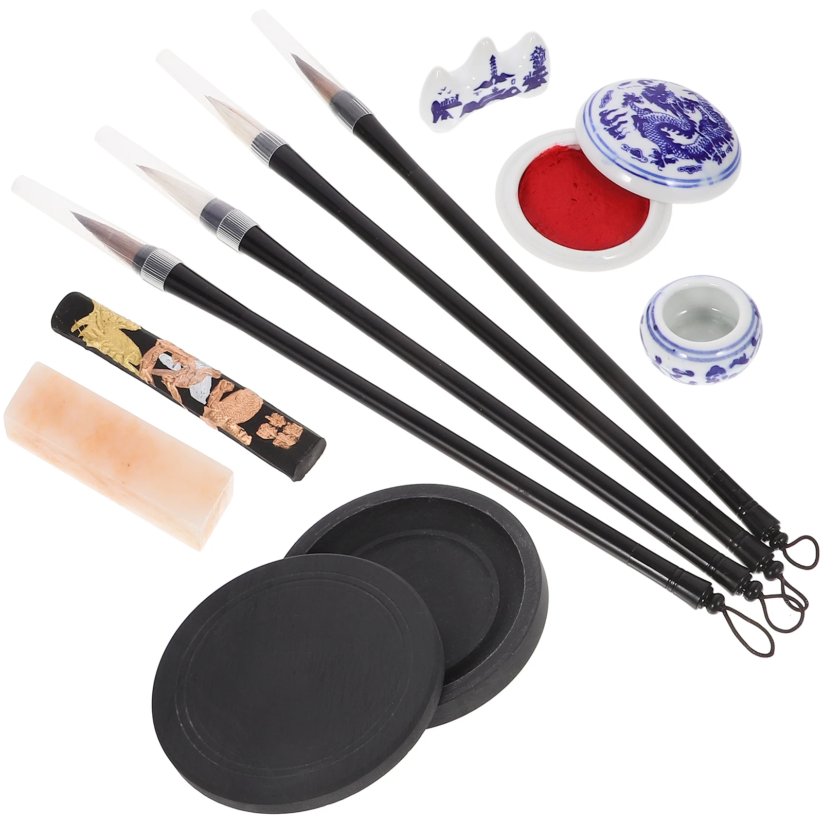Chinese Calligraphy Brush Set Four Treasures Study Beginner Writing Tools Quality Materials Inkstone Paint Brushes Calligraphy
Chinese Calligraphy Brush Set Four Treasures Study Beginner Writing Tools Quality Materials Inkstone Paint Brushes Calligraphy