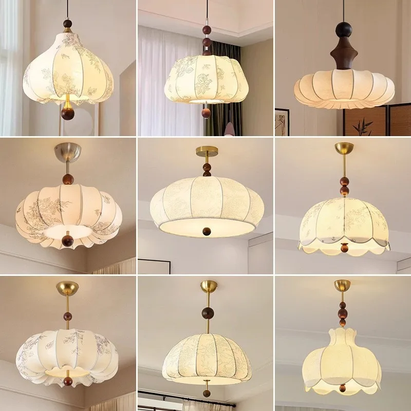 French antique fabric bedroom lamp American retro restaurant chandelier vintage south
French antique fabric bedroom lamp American retro restaurant chandelier vintage south