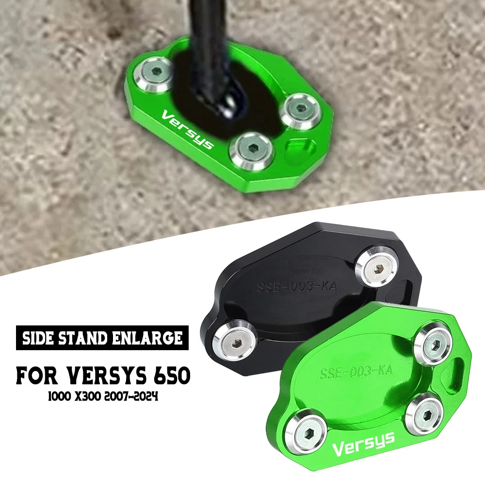 Motorcycle For Kawasaki Versys 650 1000 X300 VERSYS650 2007-2024 2023 2022 Side Stand Enlarger Sled Sidestand Kickstand Foot Pad 
Motorcycle For Kawasaki Versys 650 1000 X300 VERSYS650 2007-2024 2023 2022 Side Stand Enlarger Sled Sidestand Kickstand Foot Pad