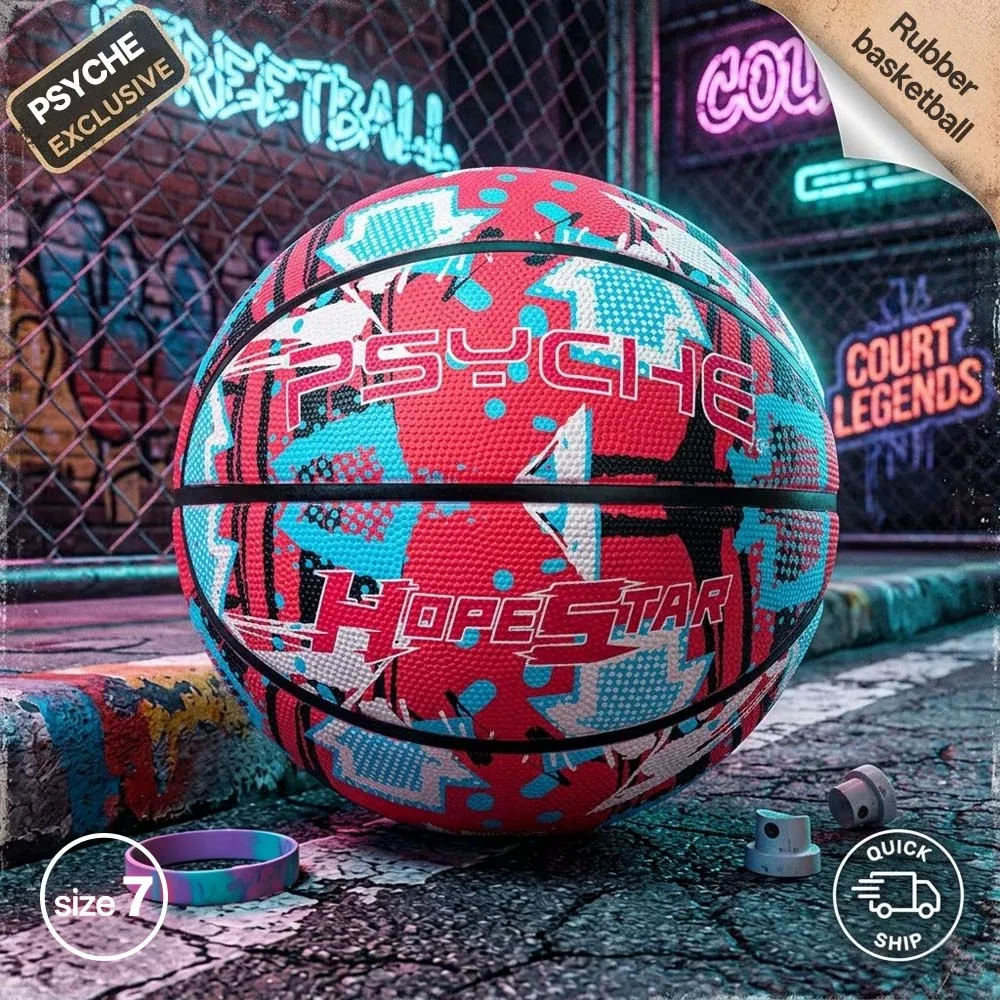 PSYCHE Size 7 Street Basketball High Bounce Wear-Resistant Waterproof & Stain-Resistant For Training Games Ball
PSYCHE Size 7 Street Basketball High Bounce Wear-Resistant Waterproof & Stain-Resistant For Training Games Ball