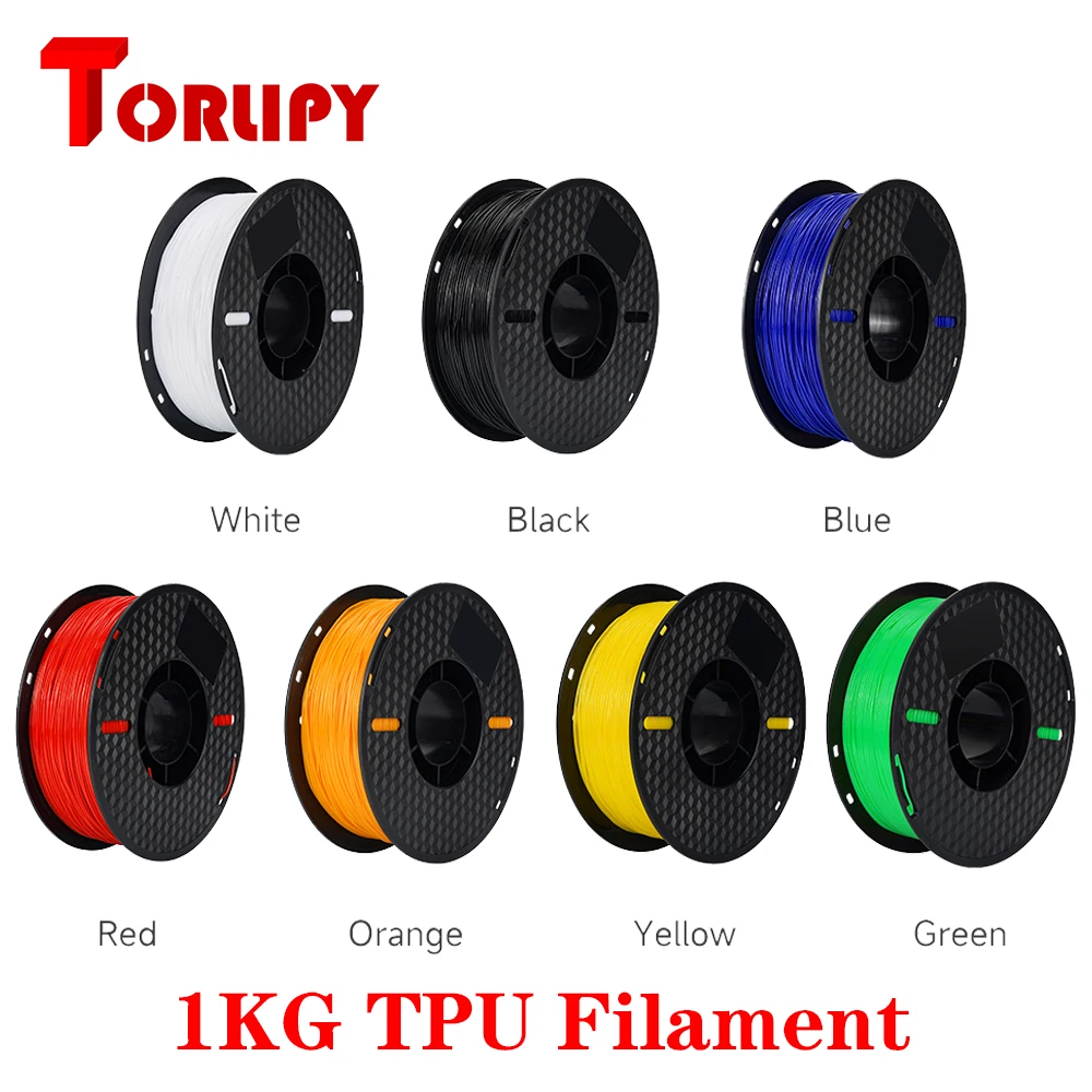 3D Printer TPU Filament 1.75mm 1KG 2.2lbs/roll Multi Color TPU 3D Printing Filament 3D Printing Material for 3D Printer Fastship
3D Printer TPU Filament 1.75mm 1KG 2.2lbs/roll Multi Color TPU 3D Printing Filament 3D Printing Material for 3D Printer Fastship