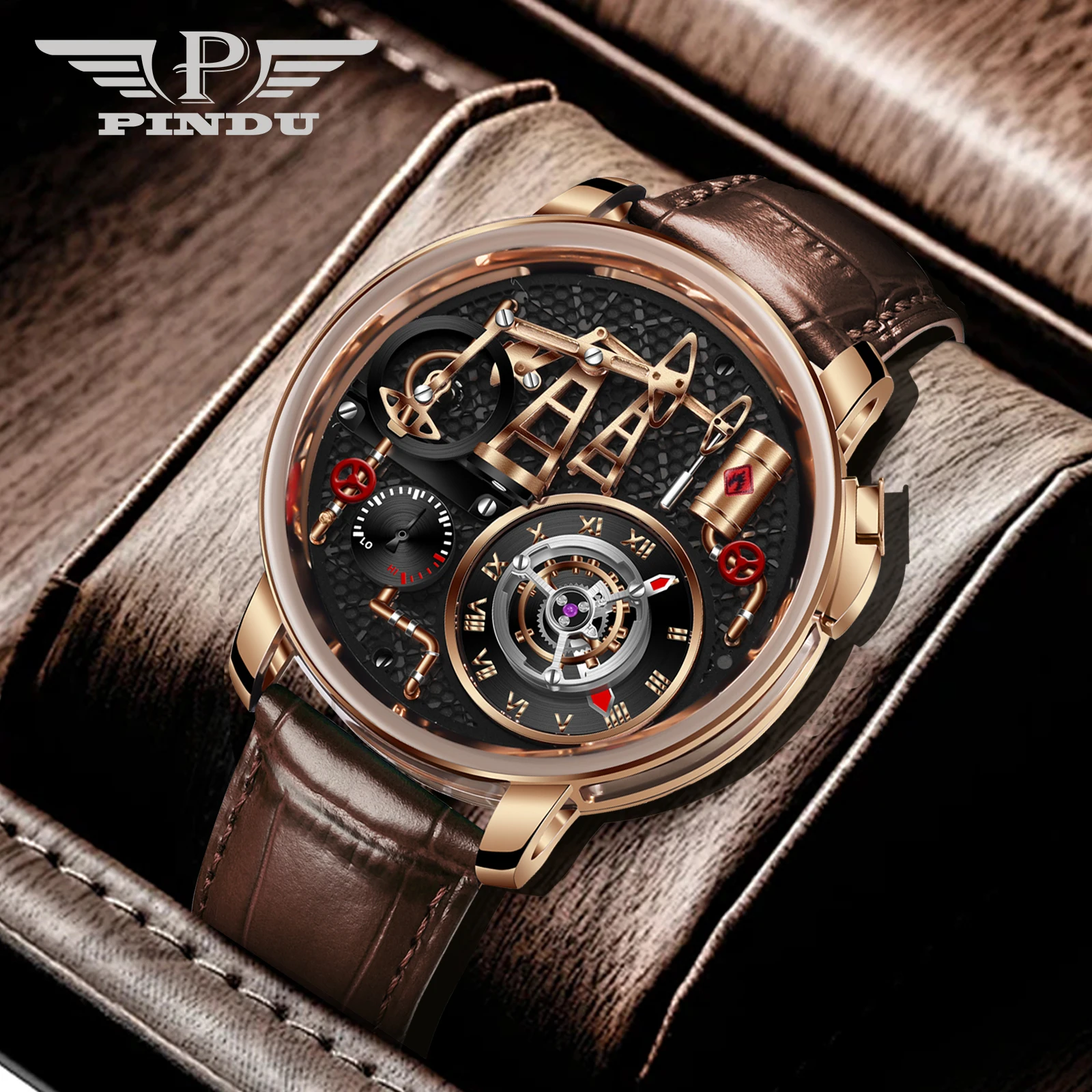 Мужские кварцевые часы PINDU Design 2026 с кнопочным масляным насосом, швейцарский кварцевый механизм 762, сапфировое стекло, водонепроницаемые, из нержавеющей стали
Мужские кварцевые часы PINDU Design 2026 с кнопочным масляным насосом, швейцарский кварцевый механизм 762, сапфировое стекло, водонепроницаемые, из нержавеющей стали
