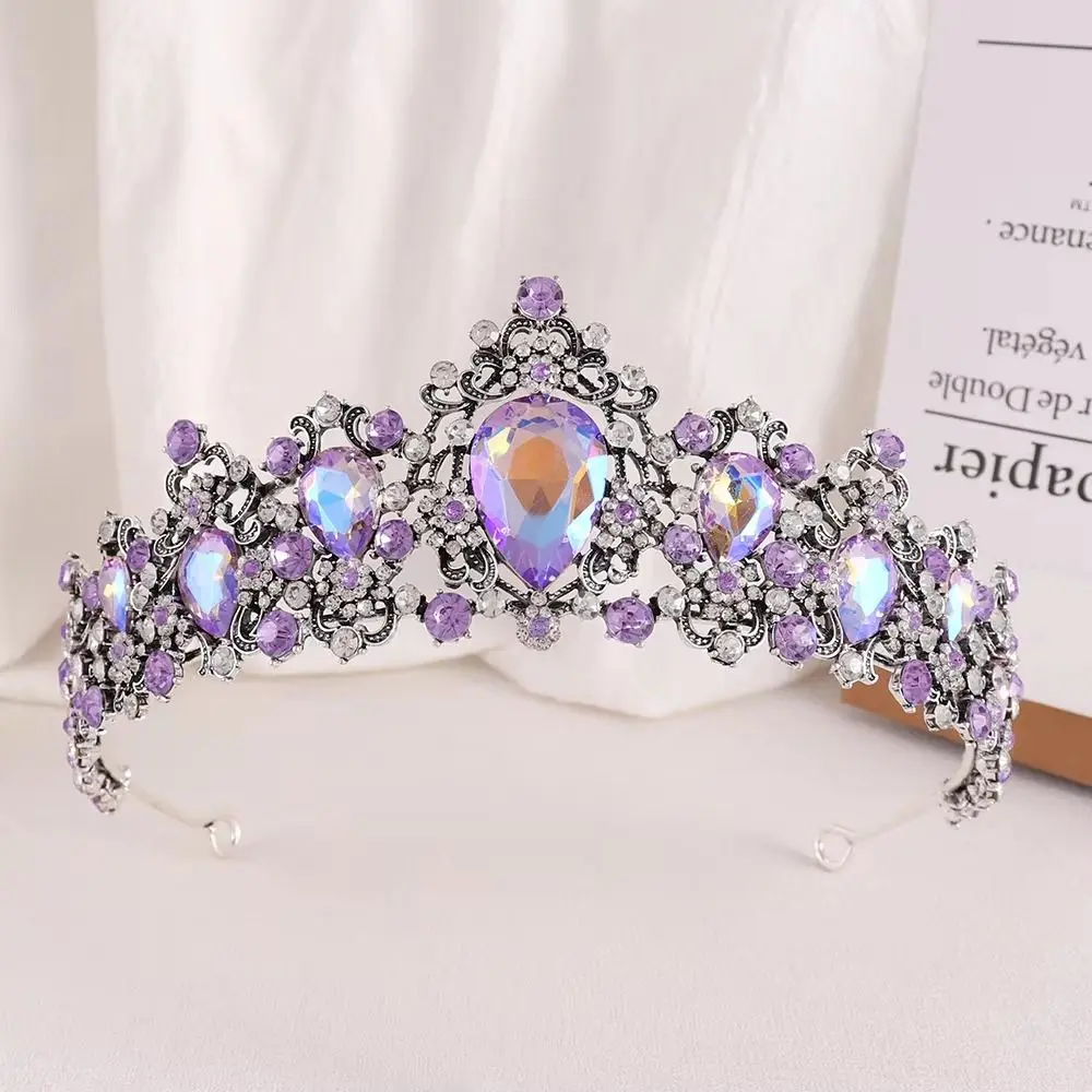 Rhinestone Queen Princess Crown Crystal Water drop shape Bridal Crown Classical Pattern Baroque Diadem Headwear Princess Theme
Rhinestone Queen Princess Crown Crystal Water drop shape Bridal Crown Classical Pattern Baroque Diadem Headwear Princess Theme