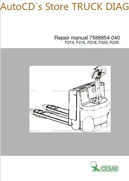 Cesab Spare Parts And Repair And Operation Manuals 2017 EN
Cesab Spare Parts And Repair And Operation Manuals 2017 EN
