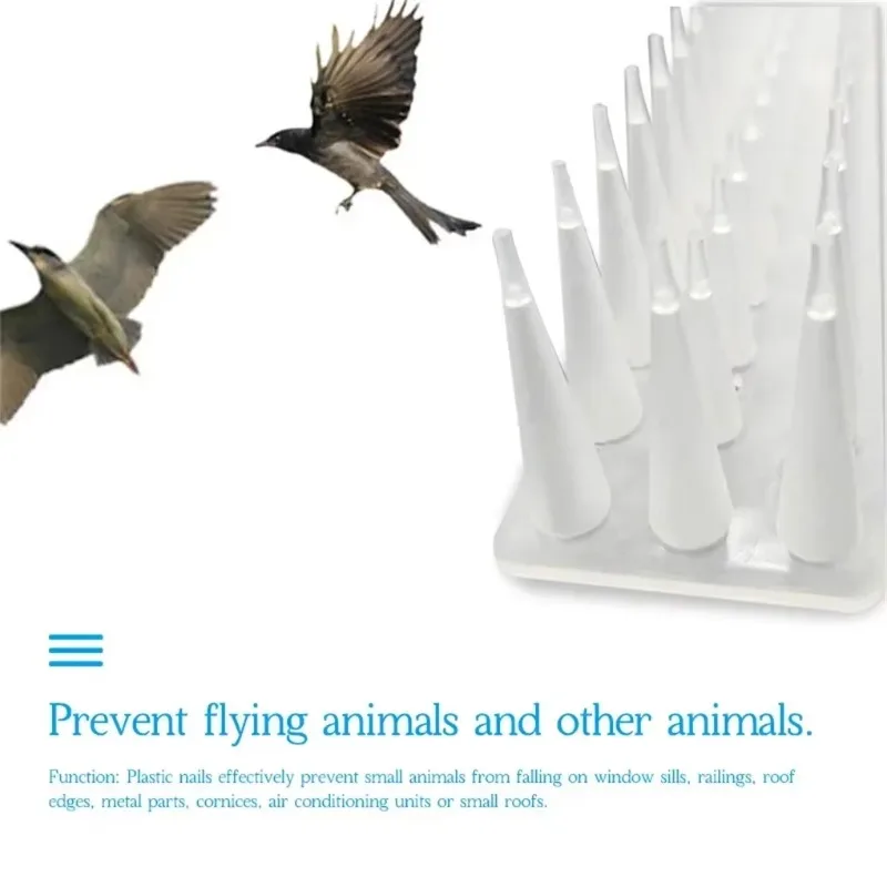 1pc Outdoor Plastic Security Fence Spikes Cat Bird Repellents Available on Orchard Farms for Pigeons Raccoon Transparent Spikes
1pc Outdoor Plastic Security Fence Spikes Cat Bird Repellents Available on Orchard Farms for Pigeons Raccoon Transparent Spikes