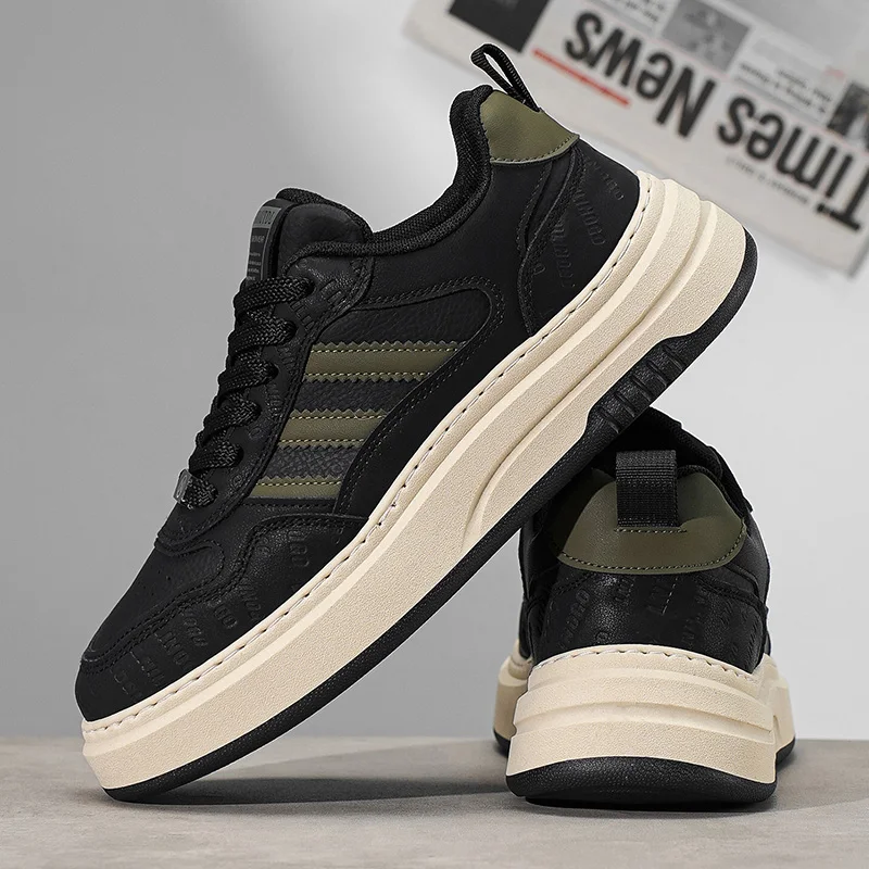 Fashion Men's Casual Skateboard Shoes Premium Microfiber Leather High Quality Flat Sneakers Breathable Wear-resistant StreeShoes
Fashion Men's Casual Skateboard Shoes Premium Microfiber Leather High Quality Flat Sneakers Breathable Wear-resistant StreeShoes