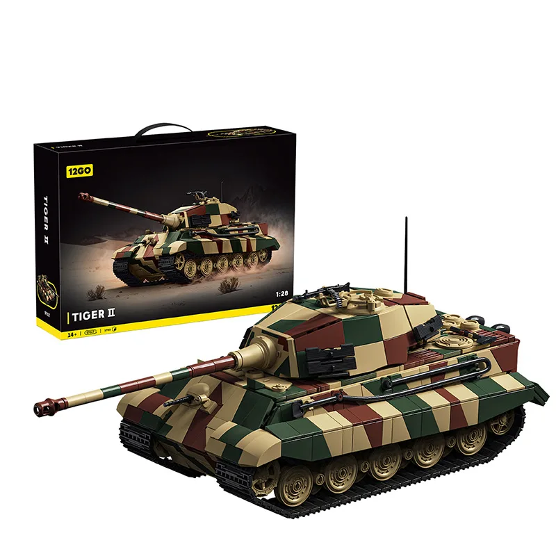 WW2 German Creative Tiger King Tank Compatible with Building Blocks, 1780pcs City Boys Military Series Model Toy Gift
WW2 German Creative Tiger King Tank Compatible with Building Blocks, 1780pcs City Boys Military Series Model Toy Gift