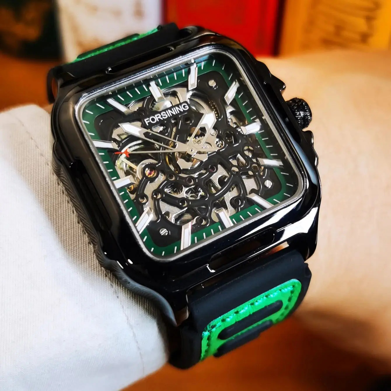 Мужские часы Forsining: модные, люксовые, скелетонизированные, автоматические, механические, с ремешком из резины и кожи, деловые часы
Мужские часы Forsining: модные, люксовые, скелетонизированные, автоматические, механические, с ремешком из резины и кожи, деловые часы