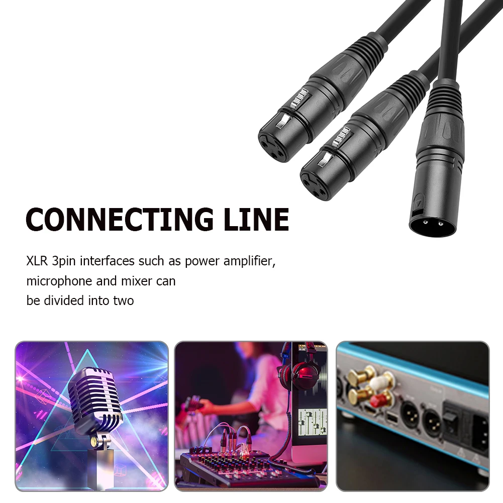 50cm 3Pin XLR Male To Dual XLR Female Y-Splitter Cable XLR Splitter Cable XLR Y-Cable 1 Male To 2 Female XLR Y Splitter
50cm 3Pin XLR Male To Dual XLR Female Y-Splitter Cable XLR Splitter Cable XLR Y-Cable 1 Male To 2 Female XLR Y Splitter