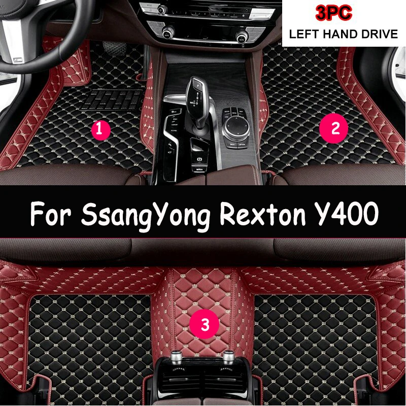 Автомобильные коврики для SsangYong Rexton Y400 2018 2019 2020, 5-местные грязеотталкивающие накладки, ковры, чехлы, автомобильные аксессуары для интерьера
Автомобильные коврики для SsangYong Rexton Y400 2018 2019 2020, 5-местные грязеотталкивающие накладки, ковры, чехлы, автомобильные аксессуары для интерьера