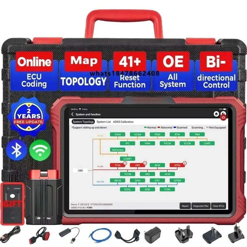 2026 K10 PRO Full System ECU Coding Diagnostic Scanner Topology Map CANFD & DOIP 2 Years Free Update PK PRO5
2026 K10 PRO Full System ECU Coding Diagnostic Scanner Topology Map CANFD & DOIP 2 Years Free Update PK PRO5