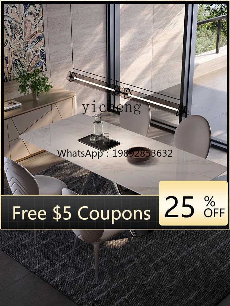 AB natural luxury stone white dining table light luxury marble dining table high-end villa
AB natural luxury stone white dining table light luxury marble dining table high-end villa