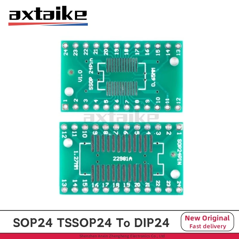 20PCS TSSOP24 SSOP24 SOP-24 SOP24 To DIP24 PCB Transfer Board DIP Pin Board Pitch IC Adapter Plate Conversion Board 0.65/1.27mm
20PCS TSSOP24 SSOP24 SOP-24 SOP24 To DIP24 PCB Transfer Board DIP Pin Board Pitch IC Adapter Plate Conversion Board 0.65/1.27mm