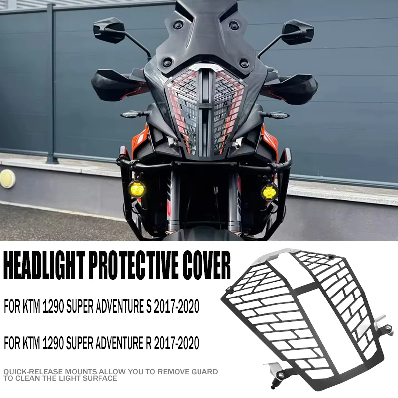 New Motorcycle Accessories CNC Headlight Grill Guard Cover Protector For 1290 SUPER ADVENTURE R 1290 Super ADV S 2017-2020 2019
New Motorcycle Accessories CNC Headlight Grill Guard Cover Protector For 1290 SUPER ADVENTURE R 1290 Super ADV S 2017-2020 2019