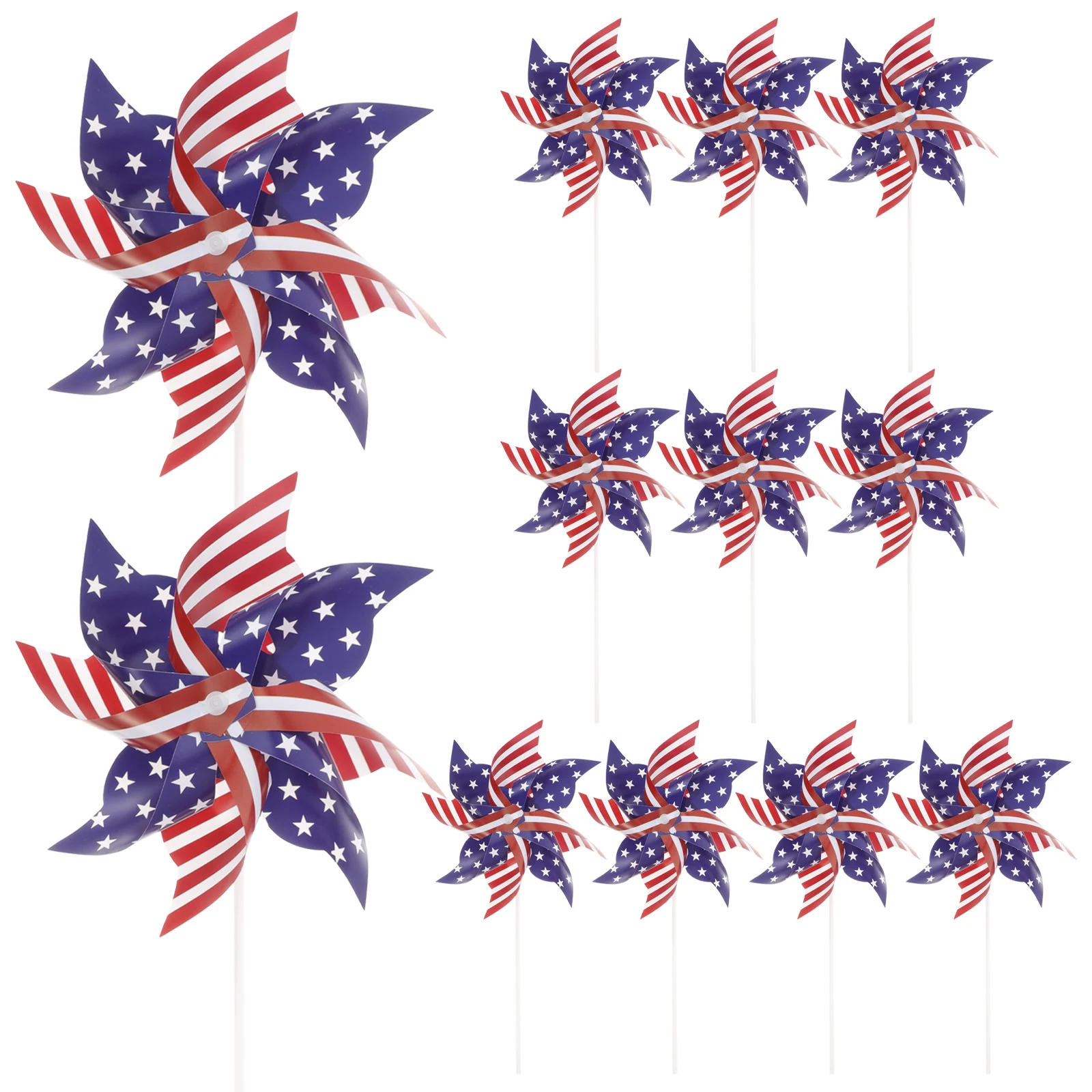 12 Pcs Memorial Day Decoration Wind Yard Windmills Grass Decorations Outdoor Plastic
12 Pcs Memorial Day Decoration Wind Yard Windmills Grass Decorations Outdoor Plastic