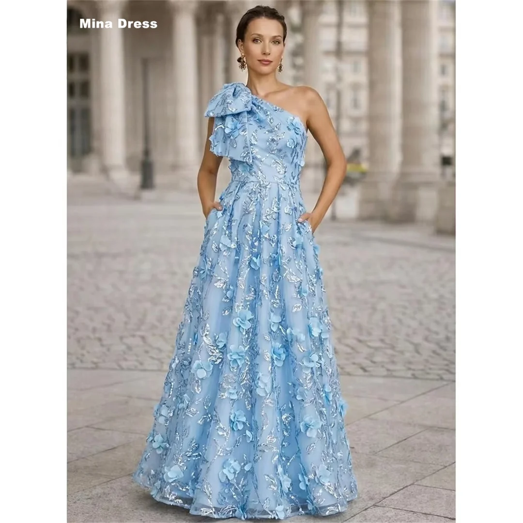 Mina Customized Blue Shoulder Floral Sequin Pocket Jacquard Bow Sleeveless Backless Luxury Party Dresses for Special Occasions
Mina Customized Blue Shoulder Floral Sequin Pocket Jacquard Bow Sleeveless Backless Luxury Party Dresses for Special Occasions