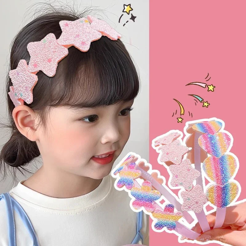 Rainbow Glitter Heart Star Hairband Kids Cute Shiny Butterfly Hair Hoop For Girls Hair Accessories
Rainbow Glitter Heart Star Hairband Kids Cute Shiny Butterfly Hair Hoop For Girls Hair Accessories