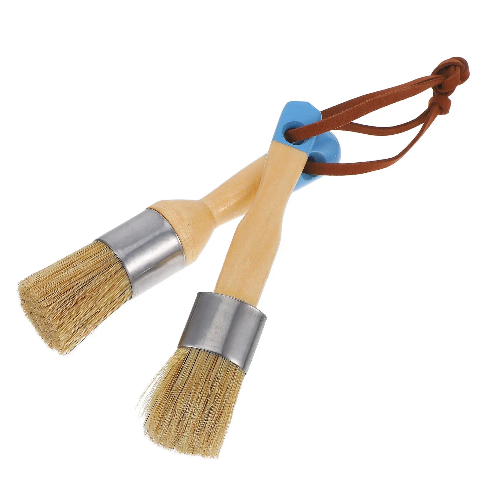 2Pcs Round Fine Bristle Painting Brush Set Versatile Soft Pig Hair Birch Handle for Chalk Wax Oil Acrylic Watercolor Craft Decor
2Pcs Round Fine Bristle Painting Brush Set Versatile Soft Pig Hair Birch Handle for Chalk Wax Oil Acrylic Watercolor Craft Decor