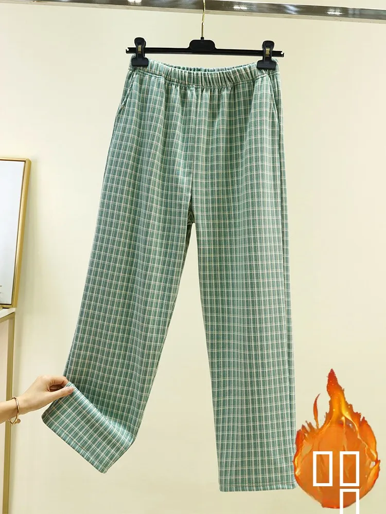 Мужские домашние брюки в клетку с высокой талией, утепленные, прямые, теплые, повседневные, больших размеров, удобные, зимние
Мужские домашние брюки в клетку с высокой талией, утепленные, прямые, теплые, повседневные, больших размеров, удобные, зимние