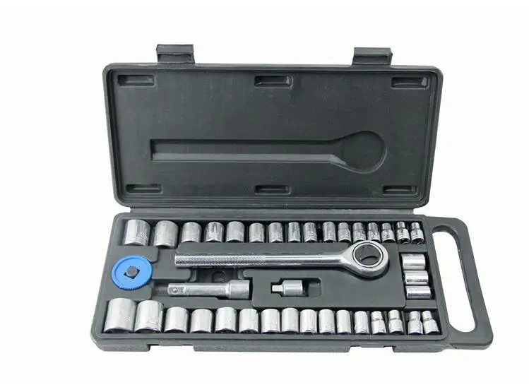 40pcs portable sleeve assembly car repair Ratchet wrench 3/8" H handle 1/4" metric sae socket NO.B1261-2
40pcs portable sleeve assembly car repair Ratchet wrench 3/8" H handle 1/4" metric sae socket NO.B1261-2