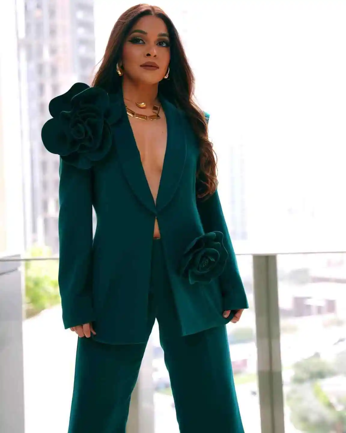 Dark Green Women Suits Set 2 Piece Blazer+Pants Trousers 3D Flower Customized Formal Office Jacket Cotton Wedding Party Coat
Dark Green Women Suits Set 2 Piece Blazer+Pants Trousers 3D Flower Customized Formal Office Jacket Cotton Wedding Party Coat