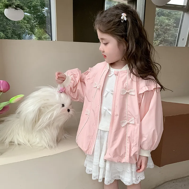 Girls' Spring Coat 2025 Children's Jacket Clothing New Children's Stylish Bow Windbreaker
Girls' Spring Coat 2025 Children's Jacket Clothing New Children's Stylish Bow Windbreaker