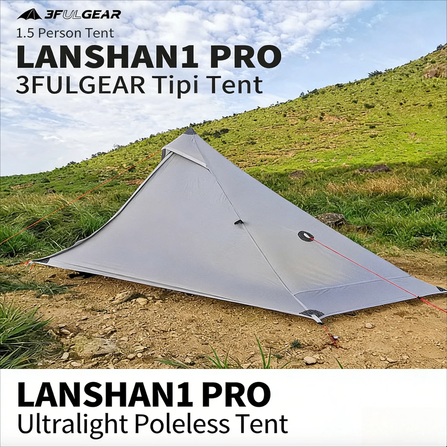 3F UL GEAR LanShan 1 pro Just 690 Grams 1 Person Outdoor Ultralight Camping Tent 3/4 Season 230*80*125CM Two Side Camping Tent
3F UL GEAR LanShan 1 pro Just 690 Grams 1 Person Outdoor Ultralight Camping Tent 3/4 Season 230*80*125CM Two Side Camping Tent