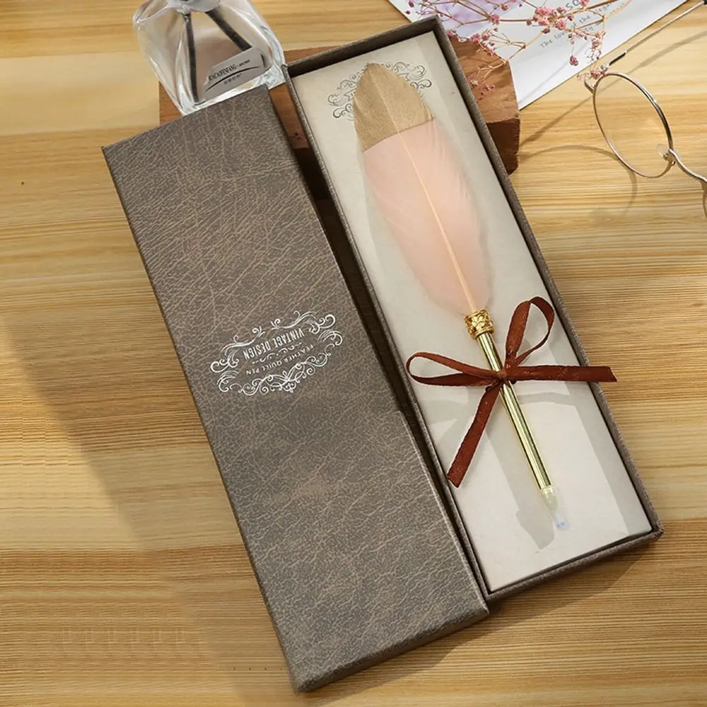 Signing School Office Teachers'Day Birthday Gift Quill Pen Boxed Ballpoint Pen Neutral Gel Pen Gift Boxed ball-point pen
Signing School Office Teachers'Day Birthday Gift Quill Pen Boxed Ballpoint Pen Neutral Gel Pen Gift Boxed ball-point pen