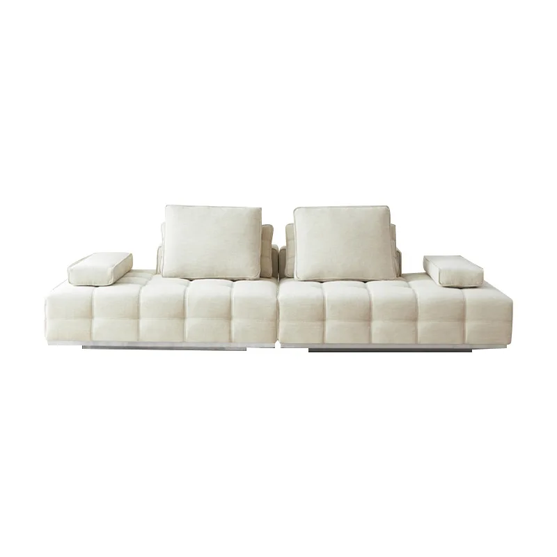 Sofa designer large flat-layer cotton and linen fabric sofa living room linen cream wind straight row sofa
Sofa designer large flat-layer cotton and linen fabric sofa living room linen cream wind straight row sofa