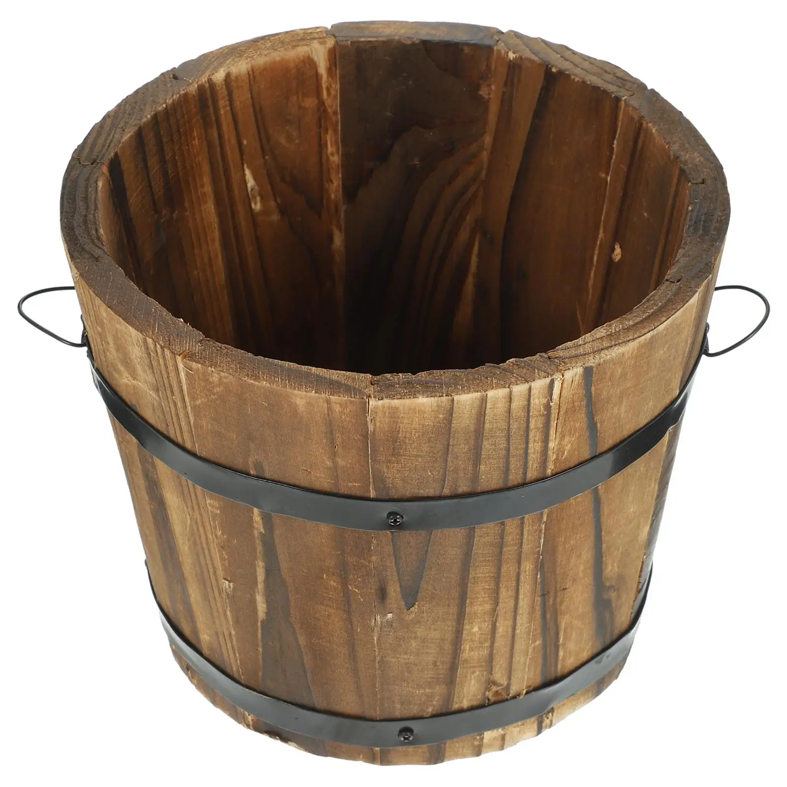 Wooden Flower Pot Planter Barrel Rustic Bucket Vase Succulents Decor 12cm Random Handles
Wooden Flower Pot Planter Barrel Rustic Bucket Vase Succulents Decor 12cm Random Handles
