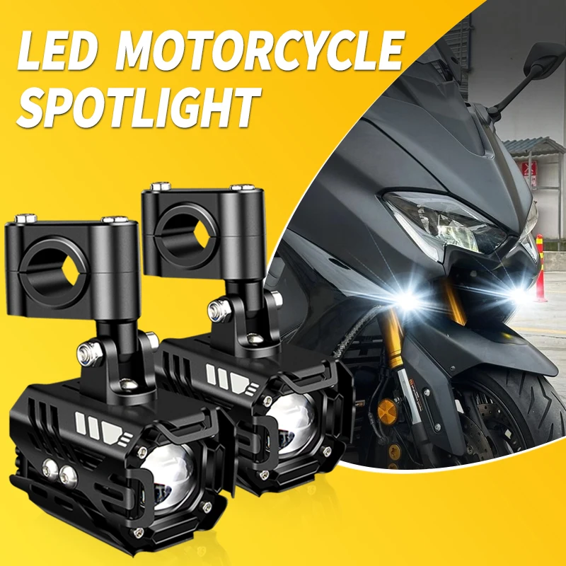 1 Set 12V LED Motorcycle Headlights Fog Lights For YAMAHA Tmax 530 560 T-max dx sx tmax 500 XP500 Additional Universal Spotlight
1 Set 12V LED Motorcycle Headlights Fog Lights For YAMAHA Tmax 530 560 T-max dx sx tmax 500 XP500 Additional Universal Spotlight