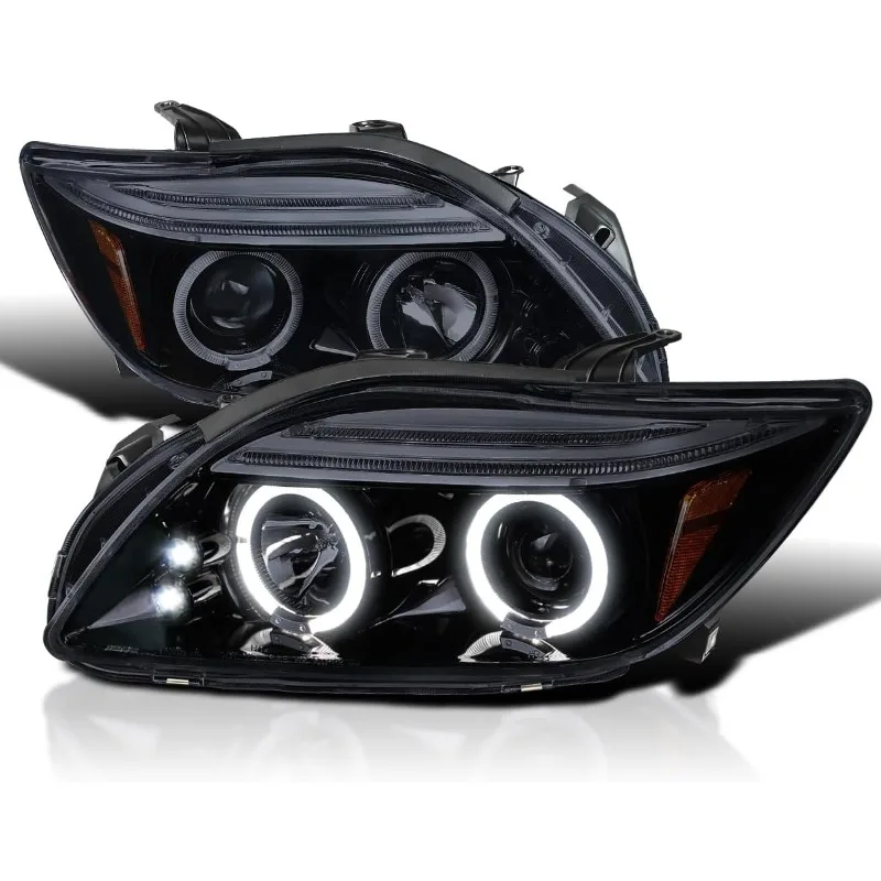 Spec-D Tuning Dual Halo Глянцевый черный корпус с дымовыми линзами Проектор Светодиодные лампы Совместимые, левая + правая пара фар в сборе
Spec-D Tuning Dual Halo Глянцевый черный корпус с дымовыми линзами Проектор Светодиодные лампы Совместимые, левая + правая пара фар в сборе