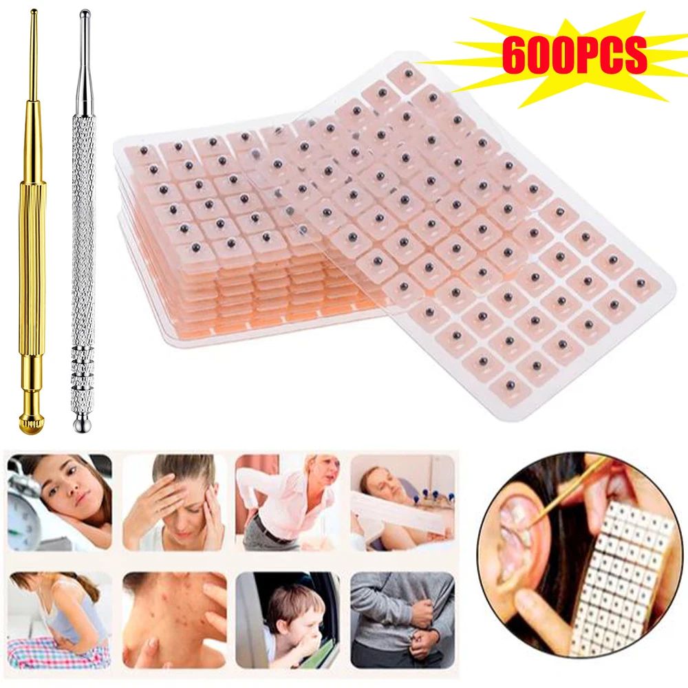 600Pcs Ear Stickers Auriculotherapy Acupuncture Massage Therapy Dredge Meridians Improve Vision Treat Insomnia Point Probe Pen
600Pcs Ear Stickers Auriculotherapy Acupuncture Massage Therapy Dredge Meridians Improve Vision Treat Insomnia Point Probe Pen