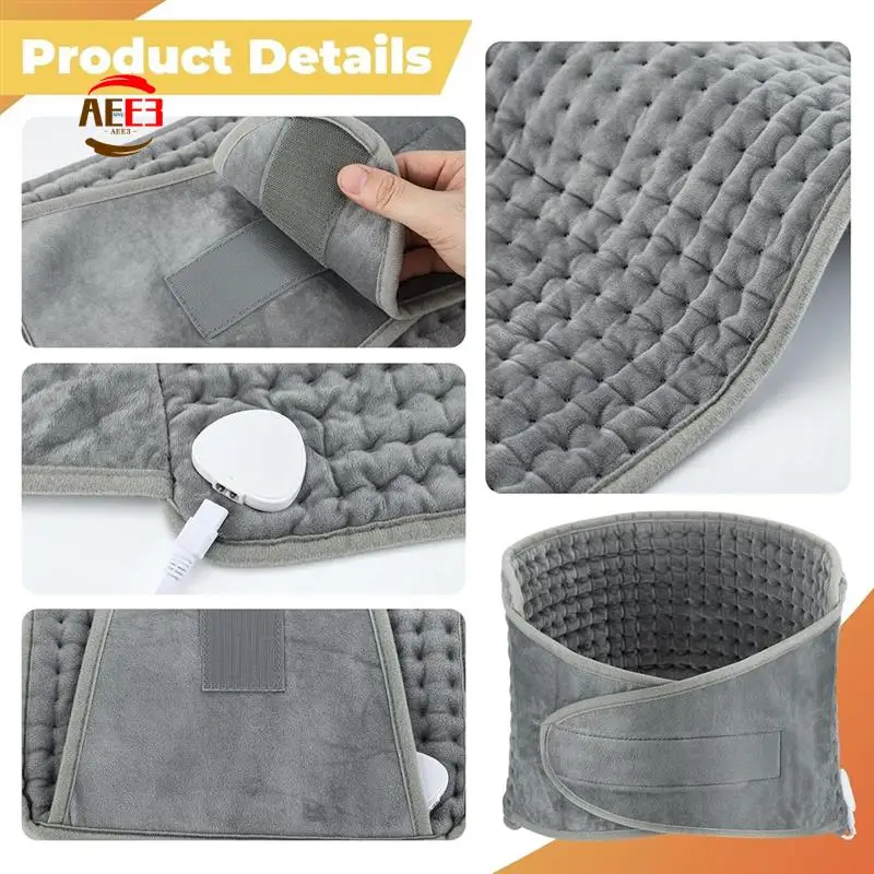AEE3-Electric Heating Pad Waist Pad With LCD Controller 10 Heating Levels 4 Gears Timing For Back Belly Leg Body
AEE3-Electric Heating Pad Waist Pad With LCD Controller 10 Heating Levels 4 Gears Timing For Back Belly Leg Body